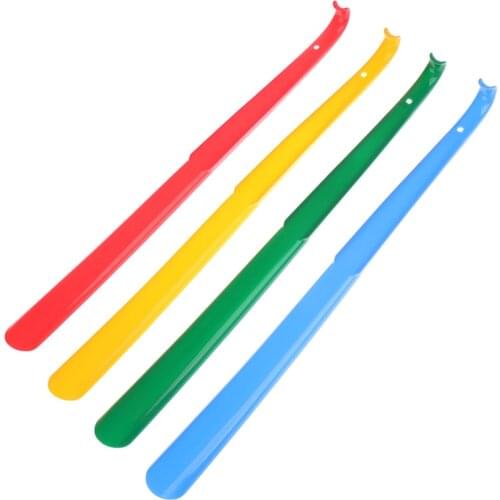 1PCS Plastic Extra Long Shoehorn Lazy Shoe Helper Long Handle Shoes Lifter Pull Shoehorn Slip Handle Long Shoehorn