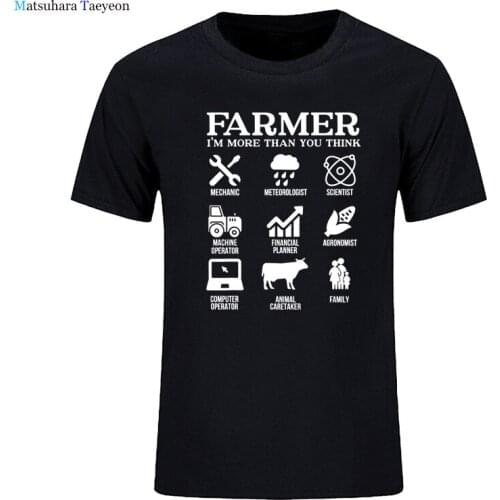 Farming Agriculture Farmer Birthday Funny Unisex Graphic Fashion Cotton Short Sleeve T Shirts Harajuku T-shirt Mens Tees Tops