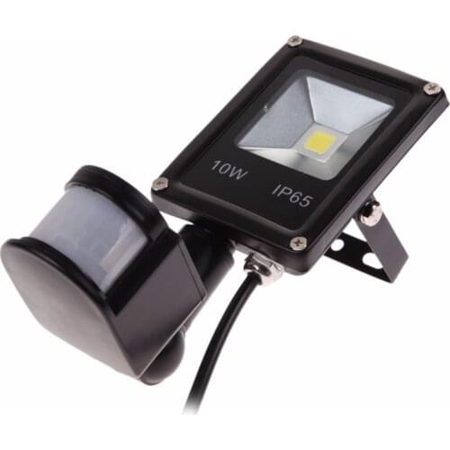 LED Flood Lights 10W Infrared Outdoor PIR Floodlights Motion Detective Sensor Spot Lamps 110V 220V Waterproof Garden Lighting