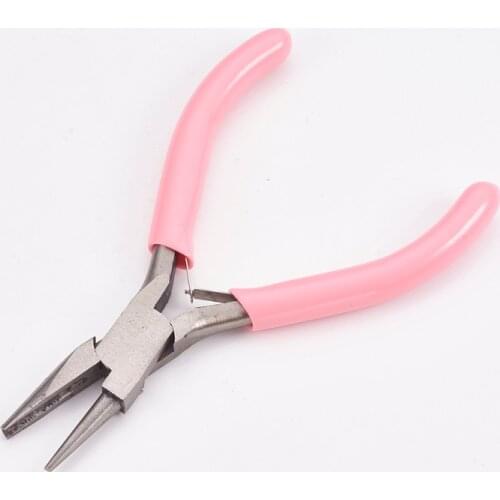 Carbon Steel Jewelry Pliers Round Nose Pliers Polishing Wrapping Beading Pliers Jewelry Making Tools Equipment 11.5x7.3x0.9cm