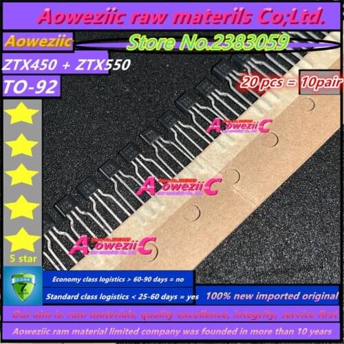 100% new imported original ZTX450 ZTX550 ZTX451 ZTX551 ZTX651 ZTX751 ZTX653 ZTX753 TO-92S triode 450 550 451 551 651 751 653 753