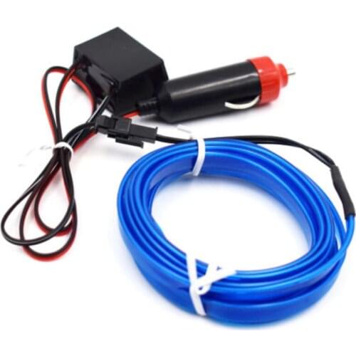 2 PIECE 2M Car Window Panel Edge Atmosphere Rare Gas Deep Cold Light Lamp Line Reliable