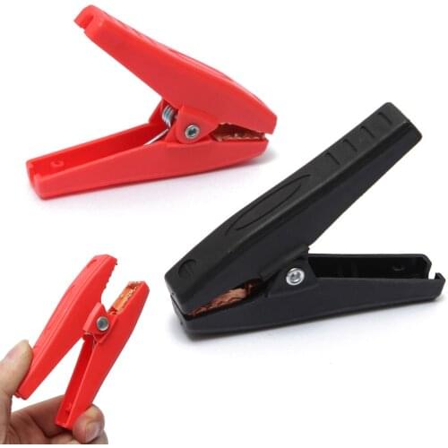 2pcs/Lot 100A Electrical Crocodile Alligator Car Battery Micro Insulated Clips Clamps Connector 90mm for Electric Project Mayitr