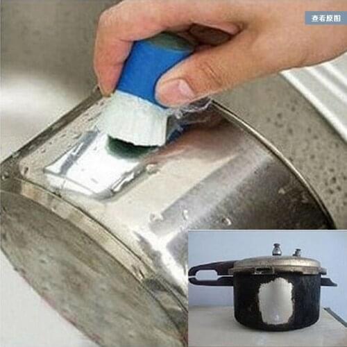 2Pcs Cleaning Wash Brush Magic Stick Metal Rust Remover Useful Kitchen Clean Tools Kitchen Pot Pan Dish Cleaner Washing Tool