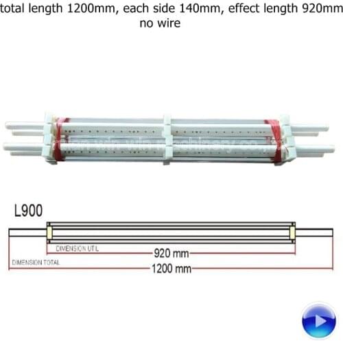 4pcs L900 anti static bar no wire for bag making machine total length 1200mm, each side 140mm, effect length 920mm