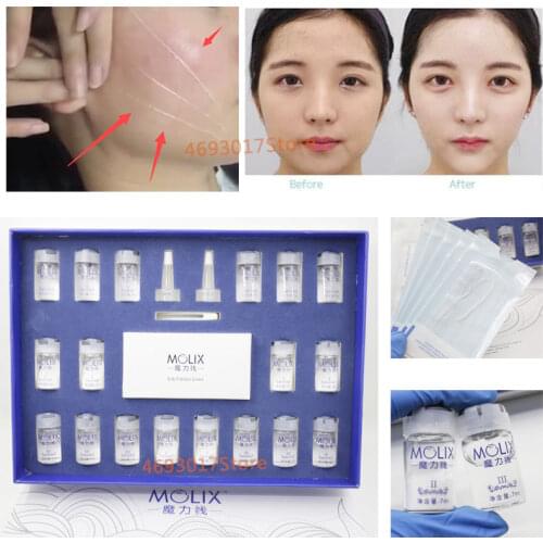 Radar Thread Collagen Facial Lifting Double Chin Removal Tightening Therapy Anti Aging Fibroin Line Carving Essence Face Care