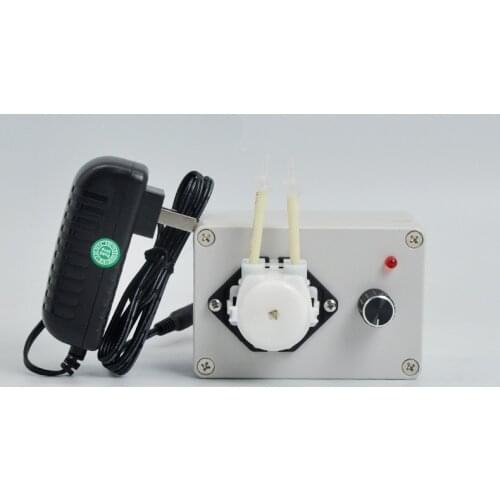 Super Quiet Self-priming Dosing Pump 110V-240V Flow Adjustable + AC Adapter
