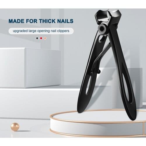 BNG TA52 Nail Clippers Stainless Steel Wide Jaw Opening Manicure Fingernail Cutter Thick Hard Ingrown Toenail Scissors tool