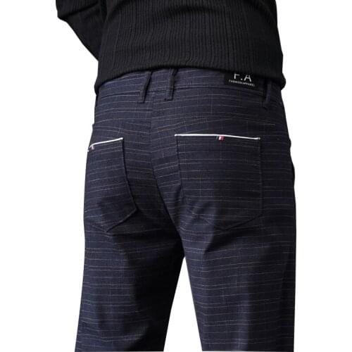 Spring and Autumn Men Business Pure cotton Pants 29-40 Male Formal Classic Black Breathable Office Baggy Suit Trousers For Mens