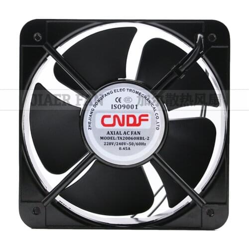 CNDF TA20060HBL-2 Server Cooling Fan AC 220V 0.45A 200x200x60mm