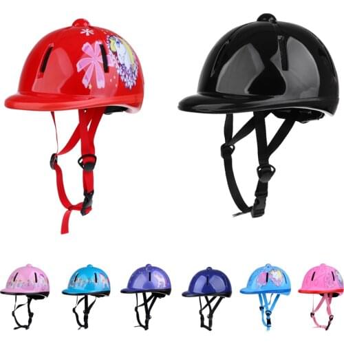 Children Kids Adjustable Horse Riding Hat/Helmet Head Protective Gear Safety Sports Equestrian Unisex Head Guard Protection Hat