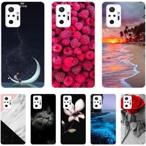For Xiaomi Redmi Note 10 Pro Case Silicon Back Cover Phone Case For Xiaomi Redmi Note10 Pro 2021 Soft Case Note 10 5G 4G Coque