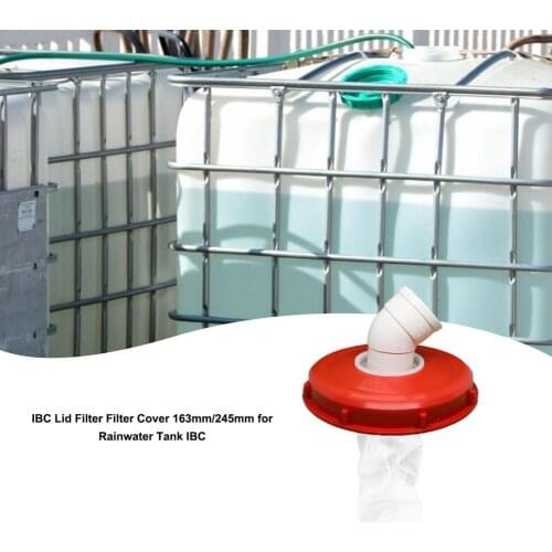 IBC Lid Filter 163mm 245mm For Rainwater Tank IBC Plastic Filter Cover With Filter Net IBC Tank Parts Home Garden Flex Tape
