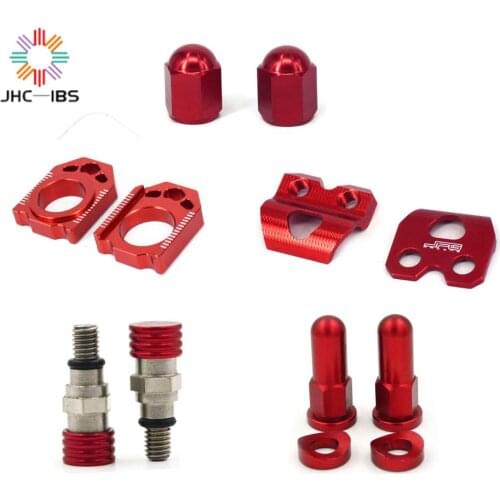 Motorcycle Valve Cap Air Bleeder Relief Valve Brake Hose Clamps Axle Block For HONDA CRF250R CRF450R CRF250X CRF250RX CR250R