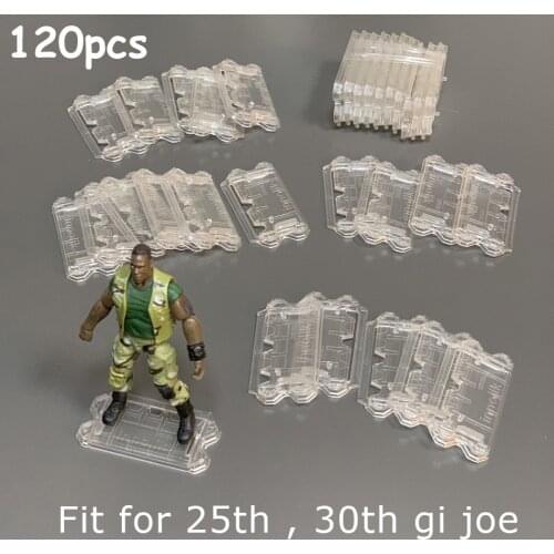 LOT 120PCS Gi Joe Stand Base for 4" 25th 30th Anniversary G.I. JOE Cobra Military Action Figure Model Display Accessories Toys