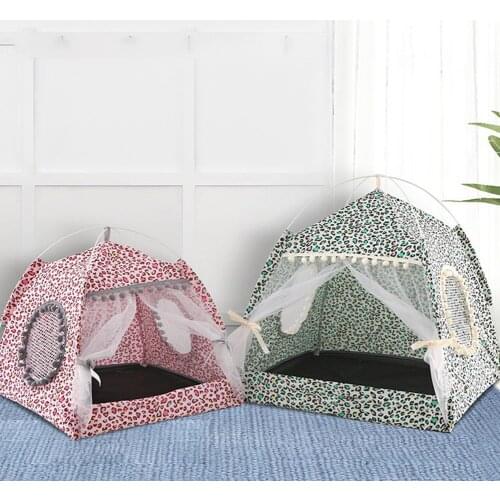 Dog Tent House Bed Cat Mat Puppy Breathable Kennel Cushion Pet Ice Pad Comfortable Bed for Dog Cat Puppy Accessories