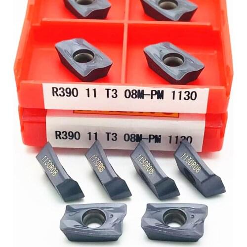 R390 11T308 PM 1130 Internal Turning Tool Cermet Grade Carbide Inserts CNC Lathe Metal Cutting Tool Turning Insert
