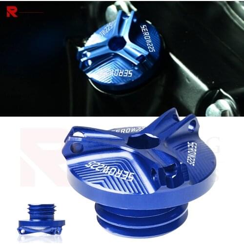 XT225 SEROW Motorcycle Engine Oil Drain Plug Sump Nut Cup Oil Fill Cap Cover For YAMAHA SEROW225 1999-2004 2000 2001 2002 2003