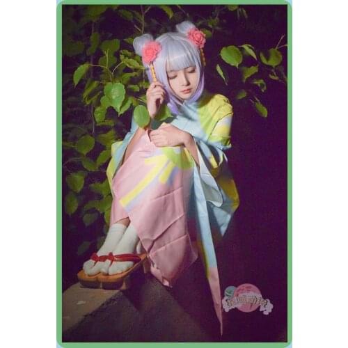 Japan Anime kimono costume Miss Kobayashis Dragon Maid Kobayashi-san Chi no Meidoragon Kanna Kamuy cosplay Halloween girls cos