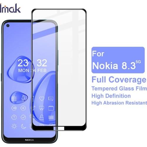 Tempered Glass for Nokia 8.3 5G IMAK Pro+ Series Full AB Glue Coverage Screen Protector for Nokia 8.3 5G Glass