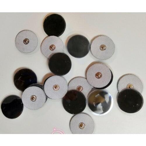 100pcs=50pairs diameter 3cm Round Replacement Electrodes Pads for Tens units EMS massager machine free shipping