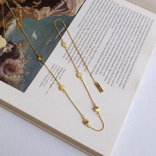 18K GOLD 100% Authentic 925 Sterling silver Astral STAR CHOKER Necklace Pendant jEWELRY TLX645