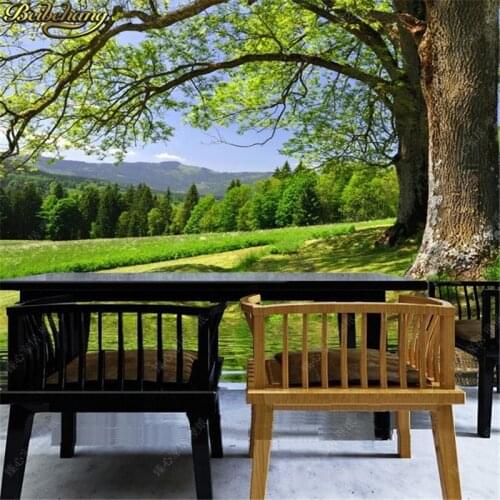 Beibehang 3d murals Personalized tree field photo wallpaper roll of wall paper wall coverings Poseidon photo wallpaper for walls