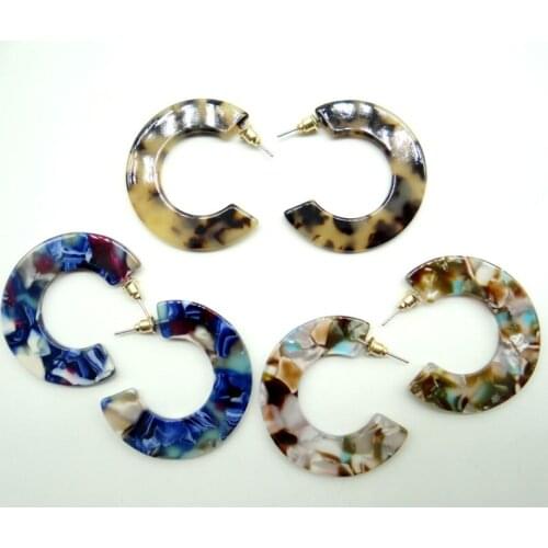 Kleur Print Acryl Azijnzuur Oorbellen voor earring Vrouwen Persoonlijkheid Eenvoudige Geometrische Hanger Send a lady gift A7