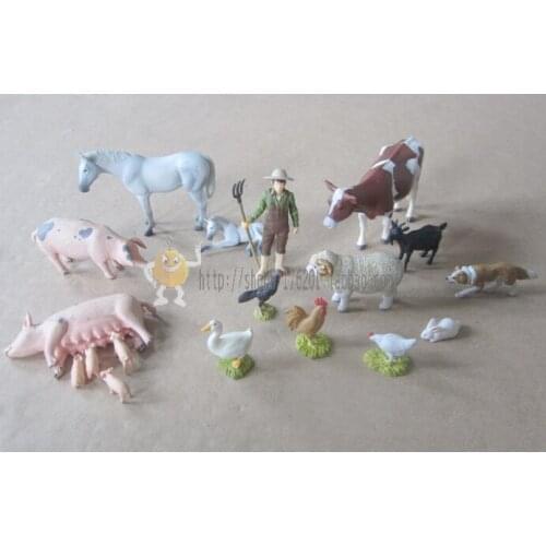 Pvc figure model toy Mini farm set Small Decoration