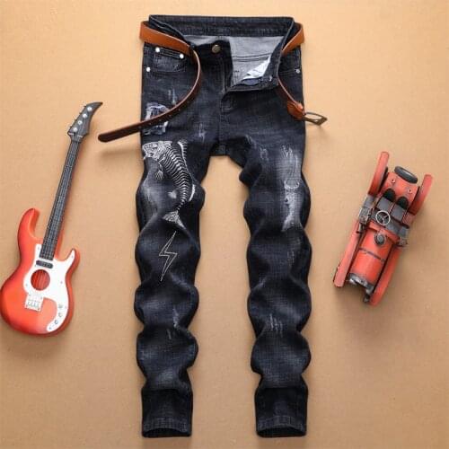 HAYBLST Mens Autumn Jeans