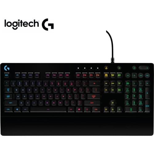 Logitech G213 PRODIGY Gaming Keyboard RGB Gaming Grade Perfermance with palm rest for PC Gaming Gamer Like Mechanical Keyboard