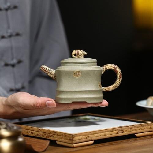 300ml Chinese Xi Shi Porcelain Tea Sets Ceramic Yixing Purple Clay Kettle