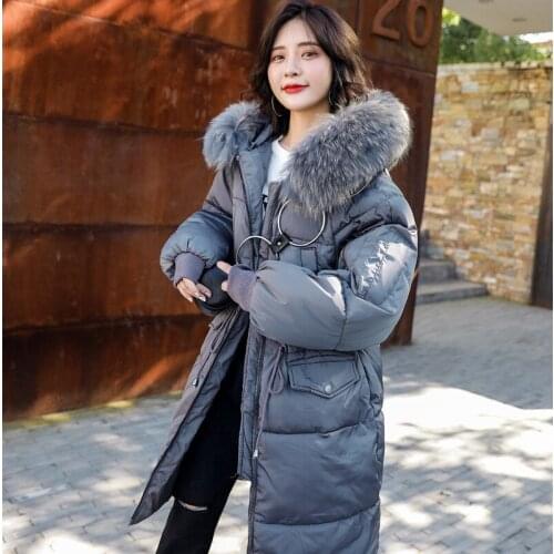 2019 Real Suit-dress East Gate Seta Lead Long Fund Autumn Winter New Han Banchao Overknee Cotton-padded Clothes Cotton Woman