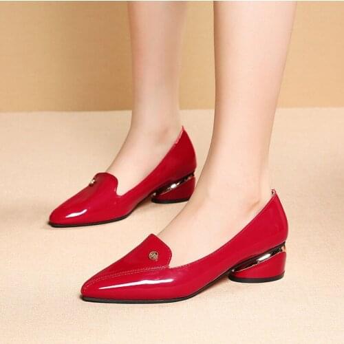 LKSHOE Leather Pumps