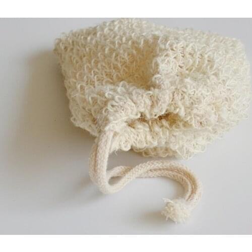 Natural Cotton Linen Foaming Soap Bag Saver Net Mesh Massage Exfoliator Pouch Bathing Bubble Maker N0PA