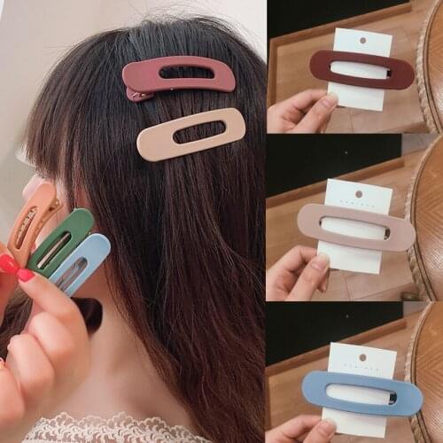 MISANANRYNE For Women Hairpin Large Medium Small One-word Clip Side Clip Hair Back Head Top Clip Hollow Bangs Clip