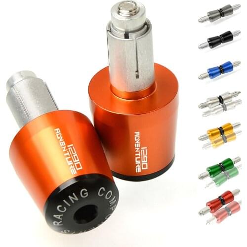 Motorcycle 22MM CNC Aluminum Handlebar CNC Motor Bike Handle Grips Bars Ends Plug Slider For 1290 Adventure 1290Adventure