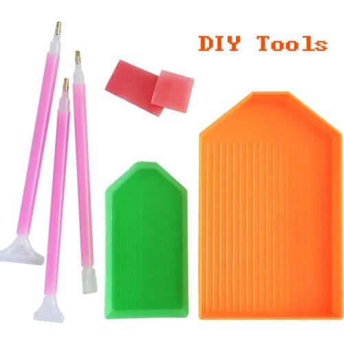 Nail Tool Set Rhinestone Tray and Pick Up Pen Nail Storage Box Small Knife Nail Decoration DIY Tool