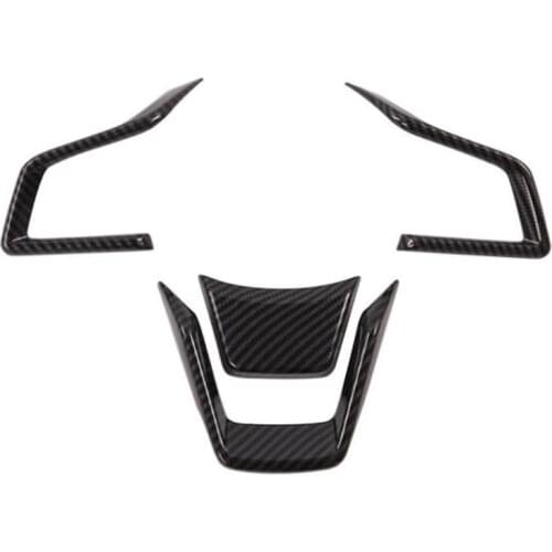 4Pcs For Subaru Forester 2019 For XV Outback 2018 Car Steering Wheel Bezel Frame Stickers Car Interior Styling ABS Accessories