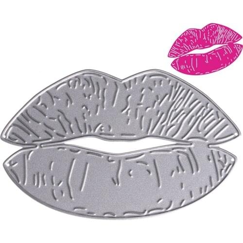 2021 New Lips Cutting Dies Stencils Scrapbook Album Embossing Card DIY Craft Decor