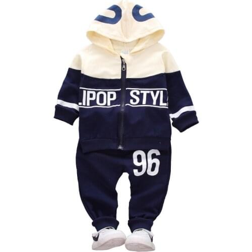 New Spring Autumn New Pattern Printing Children Tracksuit Baby Boys Girls Ziper Hoodies Pants 2 Pcs/sets Infant Fashion Twinset