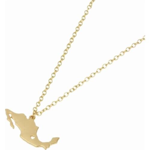 Mexico Map Necklace Youth Group Missions Trip Mexico Missionary Vacation Mexican Cruise Lovers Christmas Gift