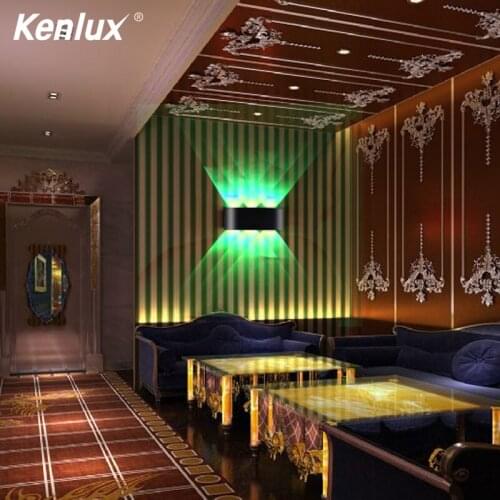 Seven Color Automaticlly RGB Hole LED Wall Light Effect Wall Lamp Colorful Wandlamp For Party Bar Lobby KTV Home Decoration-IN