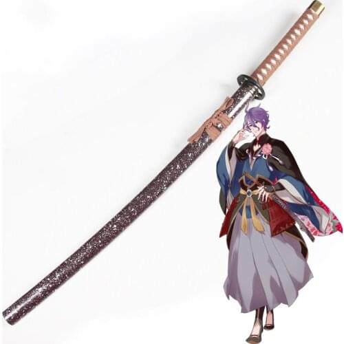 Touken Ranbu Online Wooden Sword Kasen Kanesada Sword Cosplay Props Weapons Suitable for Personal Hobby Collection Cosplay Show