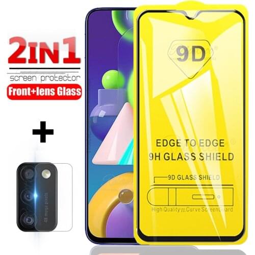 9D Glass For Samsung Galaxy A51 A71 A31 M31 M21 M30s 2in1 Tempered Camera Lens Glass a 30S 51 71 M 21 31 Phonecase Armor Mirror