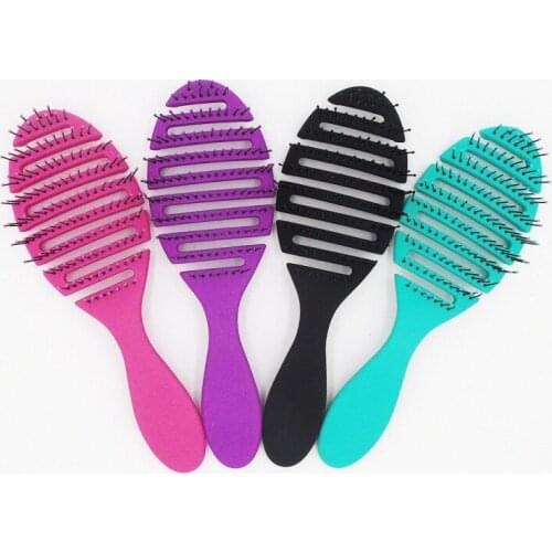 1pcs wet brush Comb tool barber Hair Brush Hair Styling Tools Anti Tangle Anti-static Head Massage Hairbrush Magic Comb