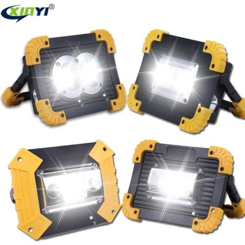 100W Led Portable Spotlight 30000lm Super Bright Led Work Light Rechargeable for Outdoor Camping Lampe Led Flashlight by 18650