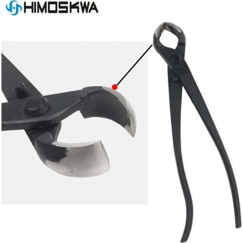 210 mm round edge cutter for potted plants standard quality mixed function of round & straight edge Stainless Steel bonsai tools