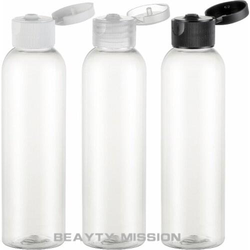 BEAUTY MISSION 36pcs/lot 150ml Round Empty Plastic PET Travel Packing Bottle press bottle for Lotion Shampoo bottles