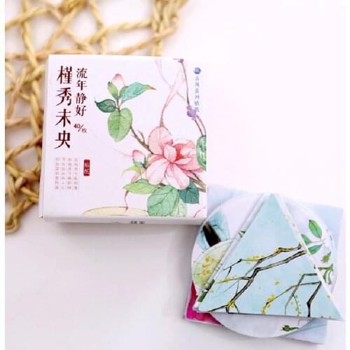 40PCS Jin Xiu Wei Yang Box Cute Cartoon Mini Paper Stickers Decoration DIY Diary Scrapbooking Sticker Stationery For Kids Gift